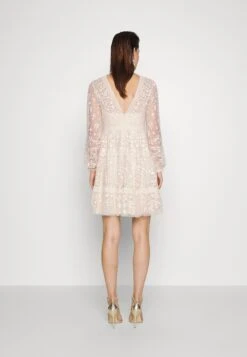 Needle & Thread Celestia Ribbon Mini Dress - Cocktail Dress / Party Dress - Champagne 9 Needle & Thread Celestia Ribbon Mini Dress - Cocktail Dress / Party Dress - Champagne -Fashion Clothing Store aee1182783ee427a8869eec9d2e41547