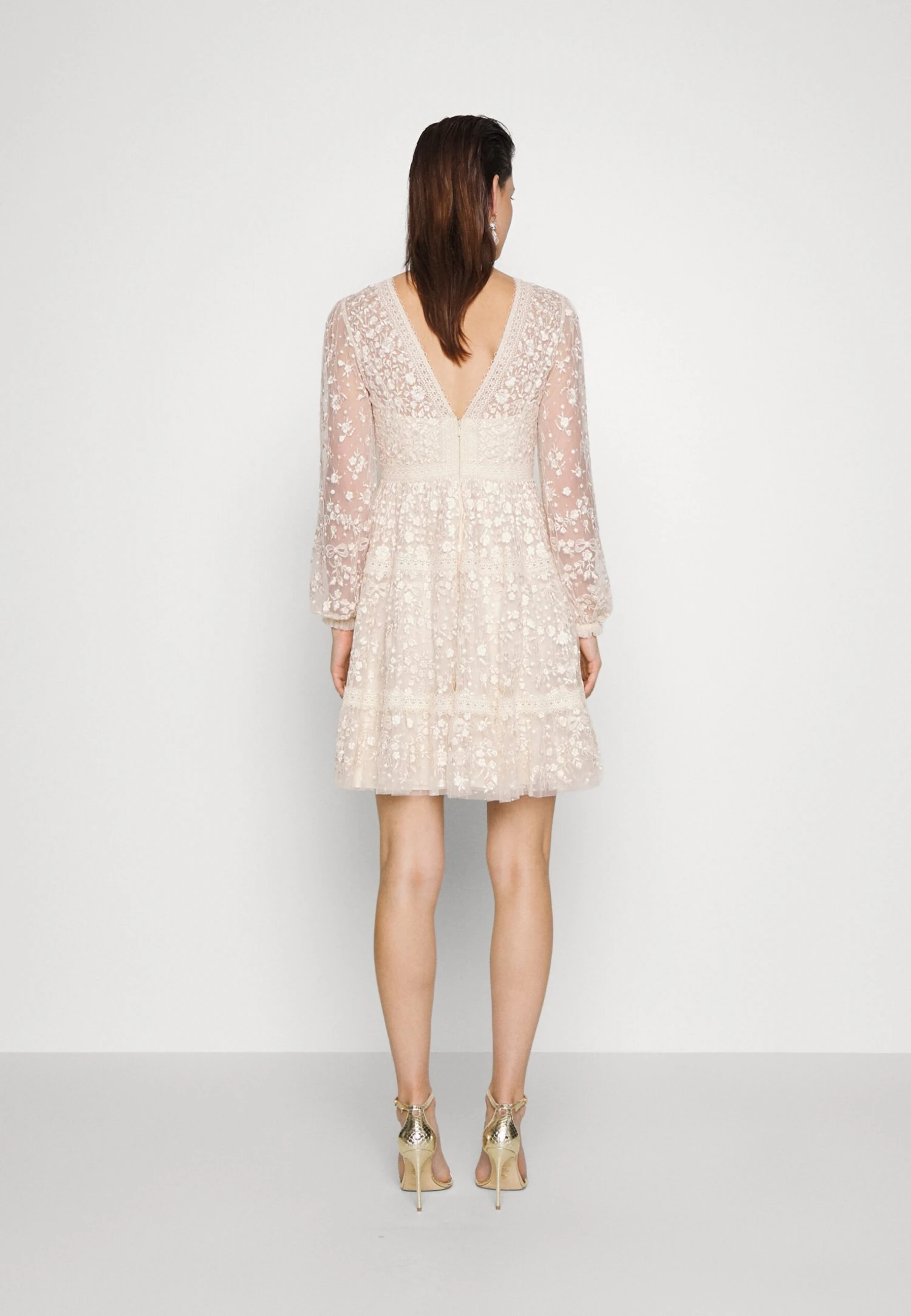 Needle & Thread Celestia Ribbon Mini Dress - Cocktail Dress / Party Dress - Champagne 3 Needle & Thread Celestia Ribbon Mini Dress - Cocktail Dress / Party Dress - Champagne - Image 3