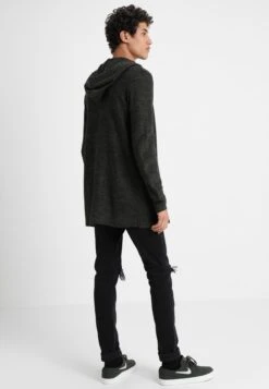 Pier One Cardigan - Black/Olive -Fashion Clothing Store b1c42fa61d4b4b0ab71ca3de14a4aa30