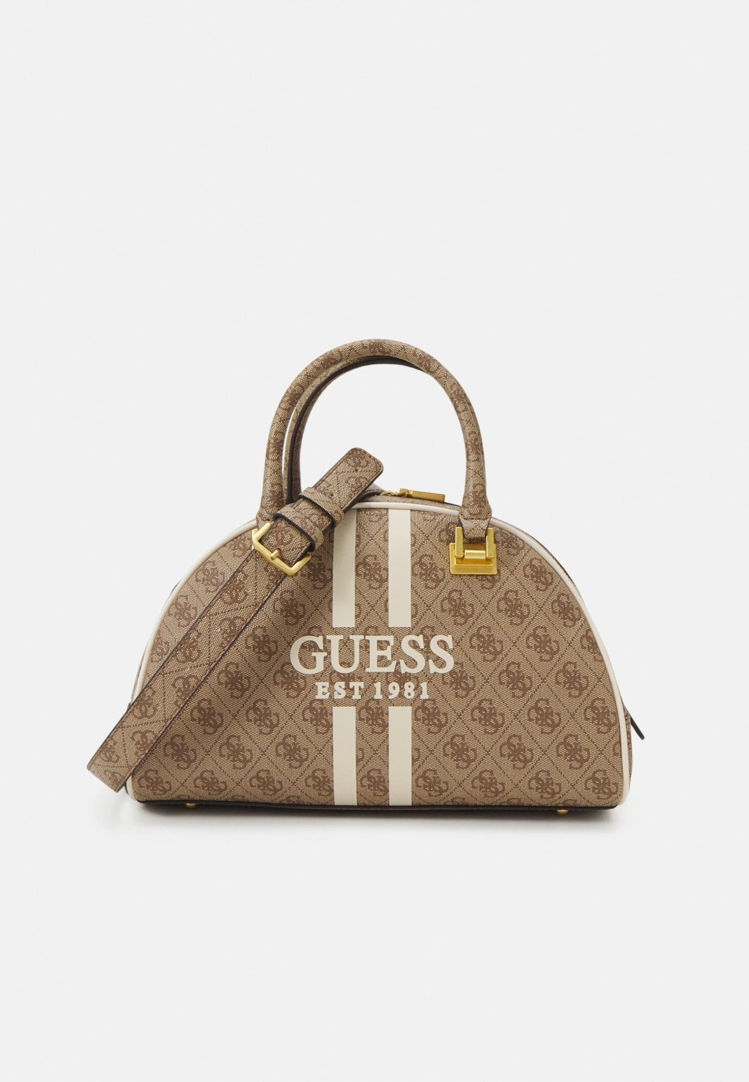 Guess Mildred Bowler - Handbag - Latte Logo 1 Guess Mildred Bowler - Handbag - Latte Logo