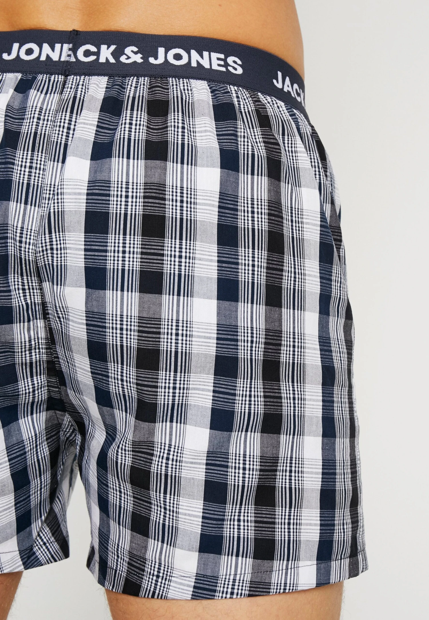 Jack & Jones Jaccheck 3 Pack - Boxer Shorts - Navy 3 Jack & Jones Jaccheck 3 Pack - Boxer Shorts - Navy - Image 3