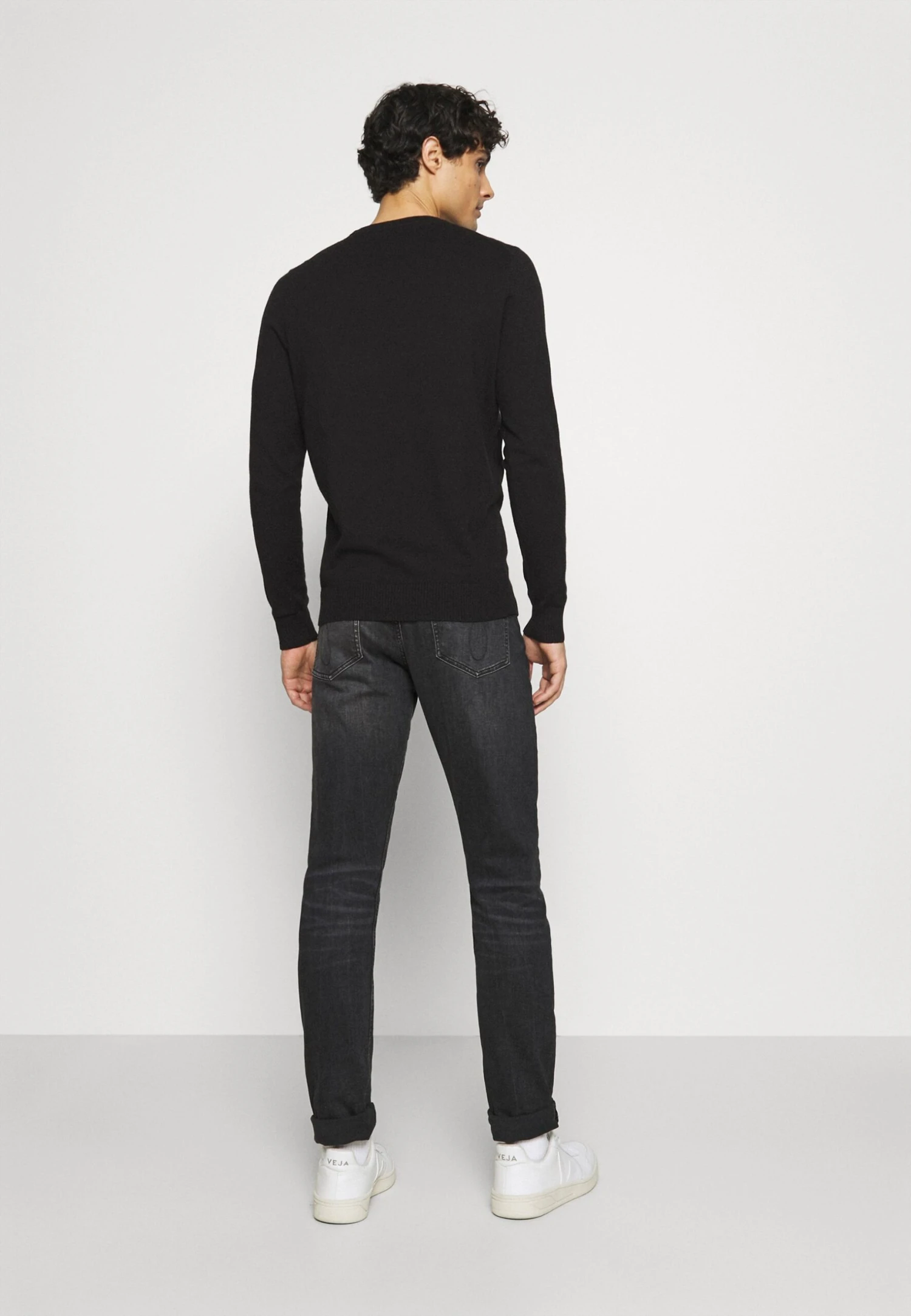 Lyle & Scott Crew Neck Jumper - Jumper - Jet Black 3 Lyle & Scott Crew Neck Jumper - Jumper - Jet Black - Image 3