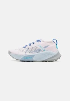 Nike Performance Zoomx Zegama- Trail Running Shoes - Pearl Pink/Blue Whisper/Coconut Milk/Baltic Blue/Football Grey