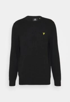 Lyle & Scott Crew Neck Jumper - Jumper - Jet Black 12 Lyle & Scott Crew Neck Jumper - Jumper - Jet Black -Fashion Clothing Store c8788428b3d348829bec8a541bf3d578