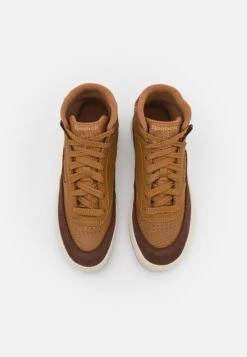 Reebok Classic Club Geo Mid - High-Top Trainers - Wild Brown/Brush Brown/True Beige -Fashion Clothing Store ca5dabf5763249c0bd55542a59dcd94f