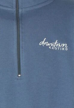 Kaotiko Crew Jean Bahamas - Zip-Up Sweatshirt - Prusia/Grey/Beige -Fashion Clothing Store cca33423d6b442898bfe7f2565a6d8b3