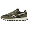 Reebok Classic Classic Leather Unisex - Trainers - Core Black Army Green Stucco