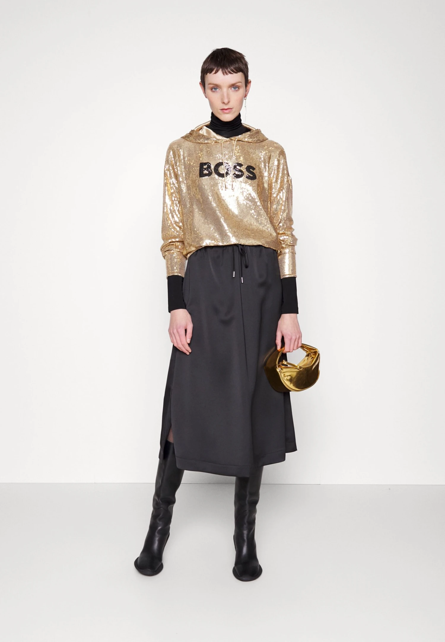 Boss Esoca - Sweatshirt - Gold-Coloured 2 Boss Esoca - Sweatshirt - Gold-Coloured - Image 2