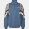 Kaotiko Crew Jean Bahamas - Zip-Up Sweatshirt - Prusia/Grey/Beige