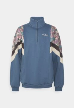 Kaotiko Crew Jean Bahamas - Zip-Up Sweatshirt - Prusia/Grey/Beige