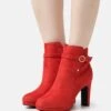 Ankle Boots - Red