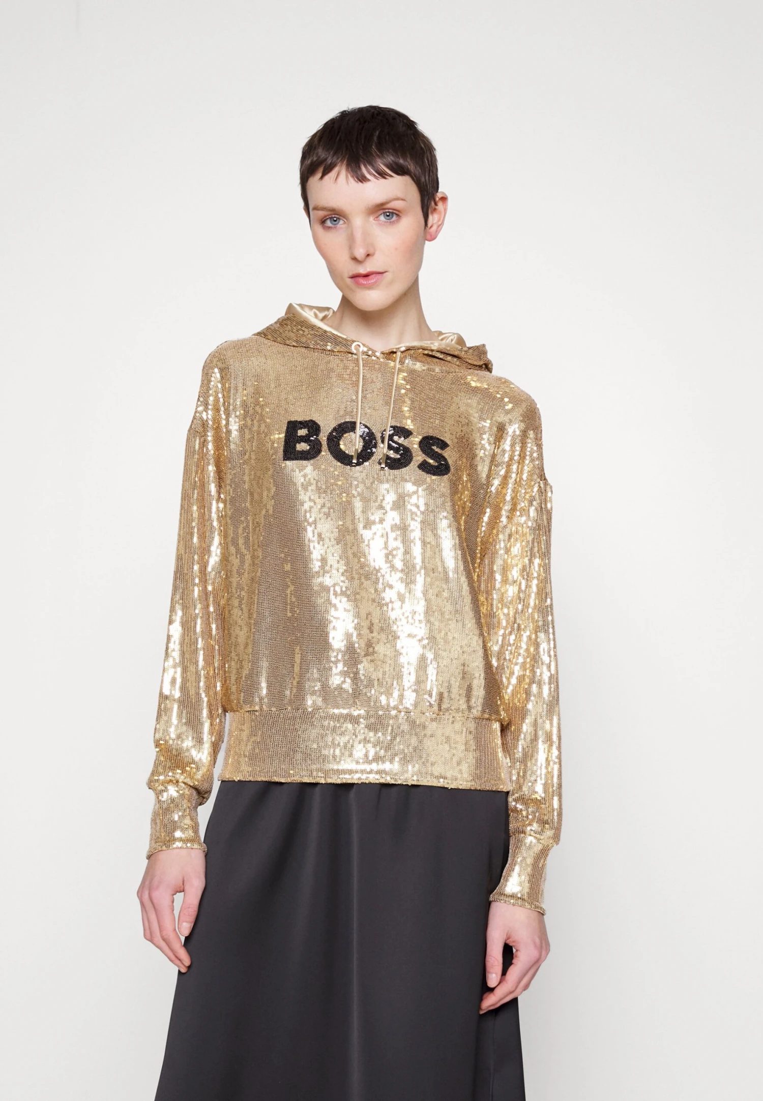 Boss Esoca - Sweatshirt - Gold-Coloured 1 Boss Esoca - Sweatshirt - Gold-Coloured