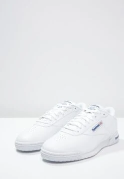 Reebok Classic Exofit Clean Logo Unisex - Trainers - White/Royal Blue -Fashion Clothing Store dd60eda8b41449d1b5a53fe22b0c52a0