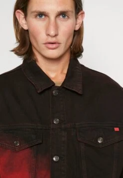 Hugo Denim Jacket - Bright Red -Fashion Clothing Store e4a83ec4e0b44d1fa1e4d559565b8351