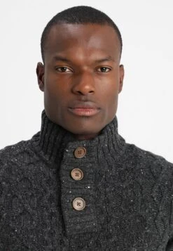 Pier One Jumper - Mottled Dark Grey -Fashion Clothing Store eb6dec66e1f147509263ea1a088f200f