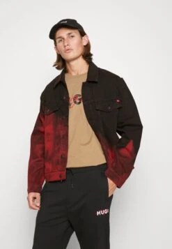 Hugo Denim Jacket - Bright Red -Fashion Clothing Store fad7eb00a10a4f14a92110ed841cd3eb