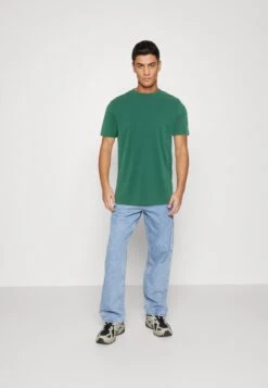 Pier One 7 Pack - Basic T-Shirt - Blue/Mottled Bordeaux/White