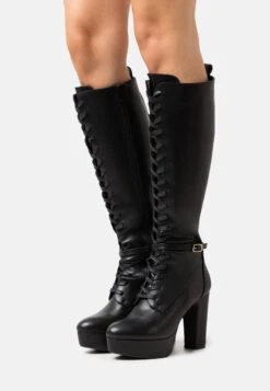Anna Field Lace-Up Boots - Black